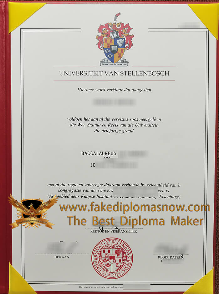 Stellenbosch University diploma 