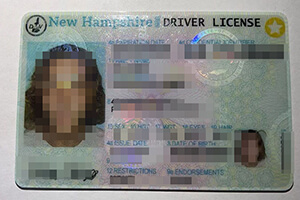 New Hampshire Driver's License