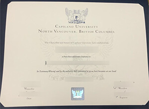 Capilano University diploma