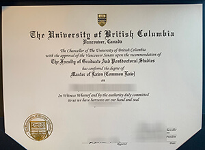 UBC Fake Diploma- Buy a University of British Columbia Master of Laws Degree in Canada