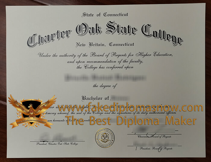 Charter Oak State College diploma, buy fake diploma 