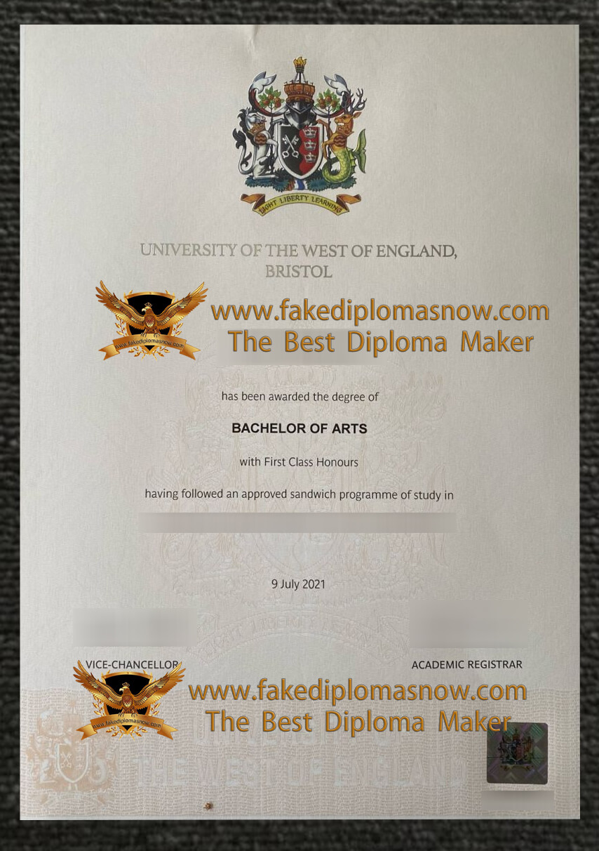 University of the West of England, Bristol degree of Latest Version
