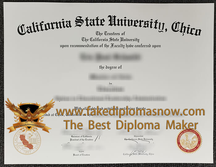 California State University, Chico Diploma 