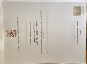 London Metropolitan University diploma