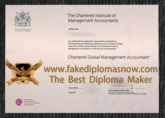 CGMA certificate CGMA certificate
