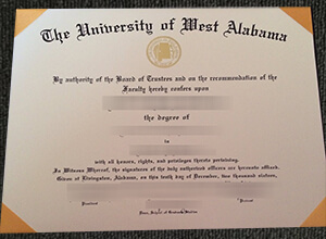 University of West Alabama diploma, UWA diploma and transcript