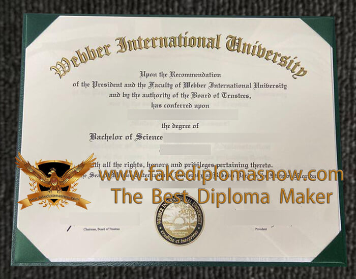 Webber International University degree