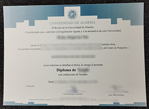 University of Almería Diploma, buy a fake diploma