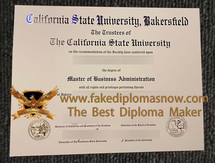 CSUB degree, California State University, Bakersfield diploma