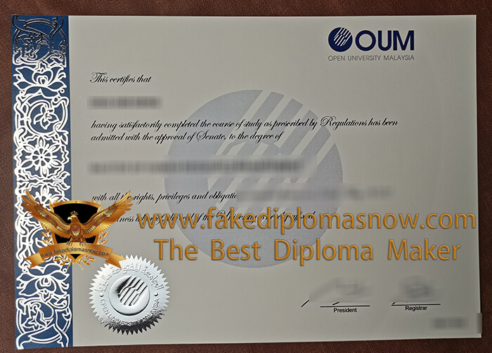 Where can I make OUM fake degree, buy a fake Open University Malaysia ...