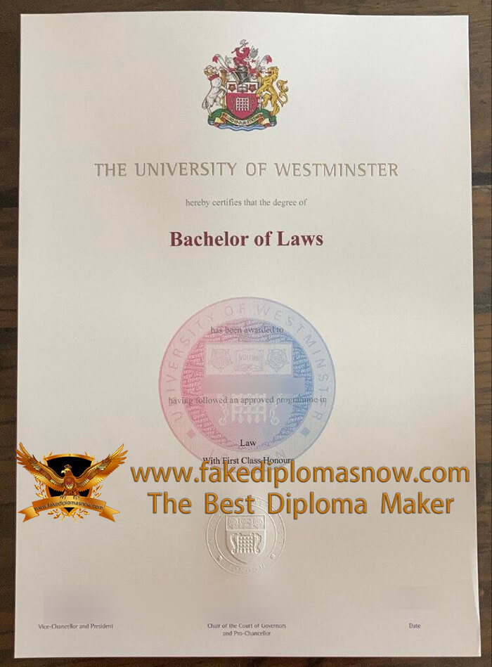 University of Westminster degree