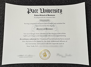 Pace University diploma