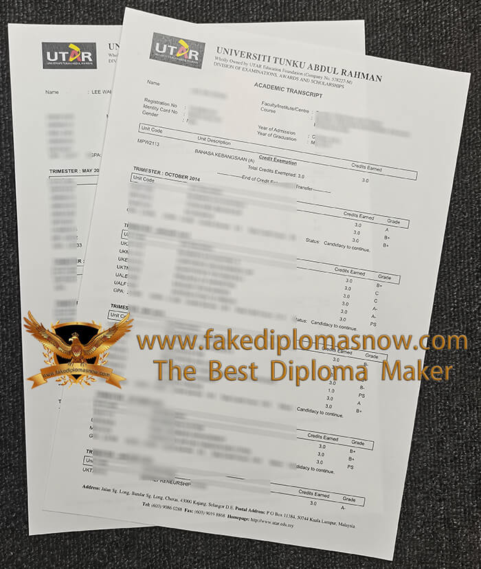 UTAR transcript UTAR transcript