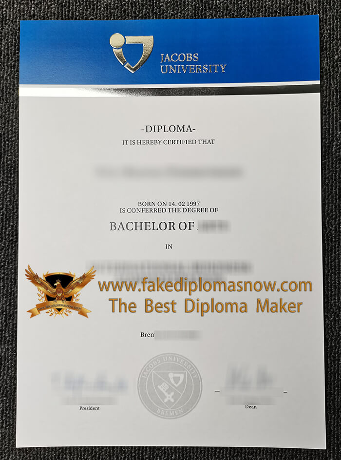 Jacobs University diploma