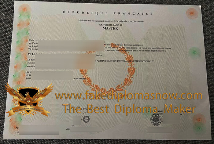 Université Paris XII diploma