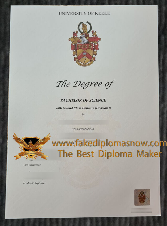 University of Keele degree University of Keele degree