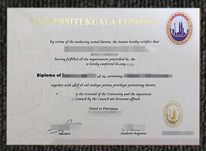 How to get a fake University of Kuala Lumpur diploma in the Malaysia?