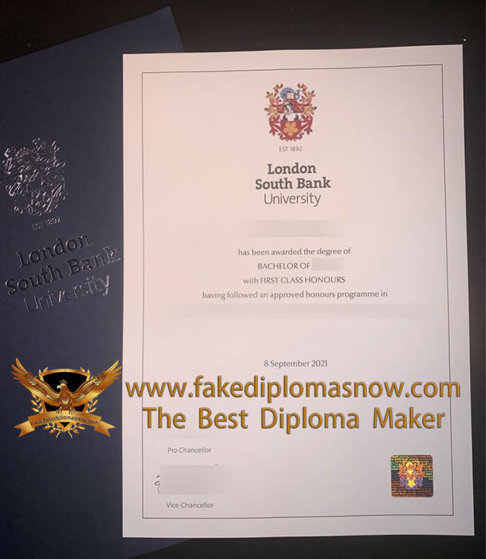  London South Bank University Fake Diploma