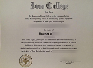 Iona College (New York) diploma