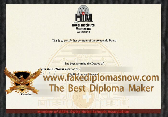 Hotel Institute Montreux diploma Hotel Institute Montreux diploma
