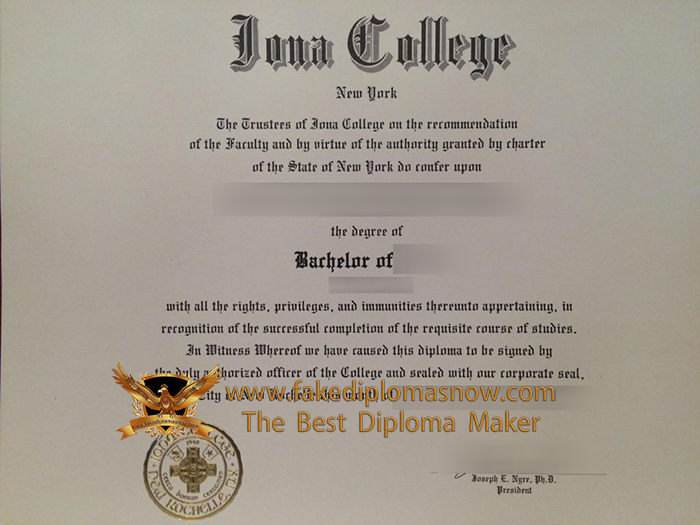 Iona College (New York) diploma