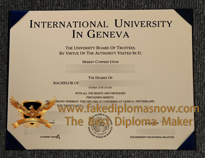 International University in Geneva diploma International University in Geneva diploma