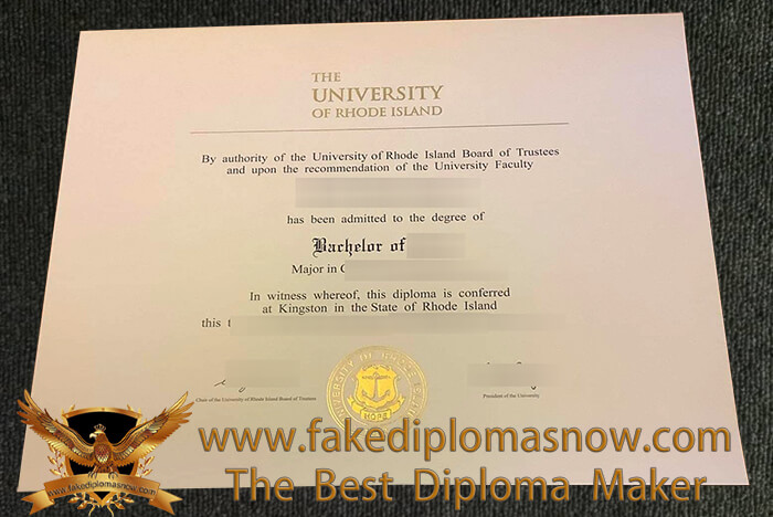 University of Rhode Island diploma for New Version