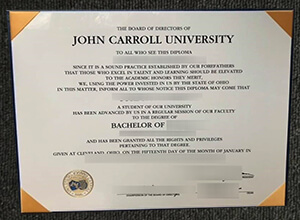 John Carroll University Diploma