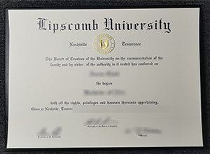 Lipscomb University diploma