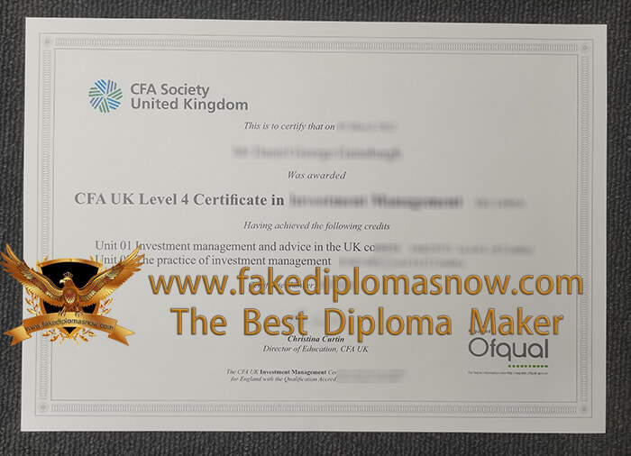 CFA UK Level 4 Certificate
