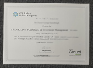 CFA UK Level 4 Certificate