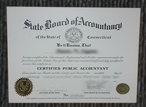 How long to get a fake State of Connecticut CPA certificate?