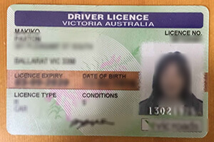 Australian Victorian driver's license