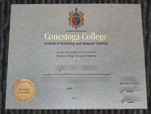 Purchase a realistic Conestoga College diploma in Canada