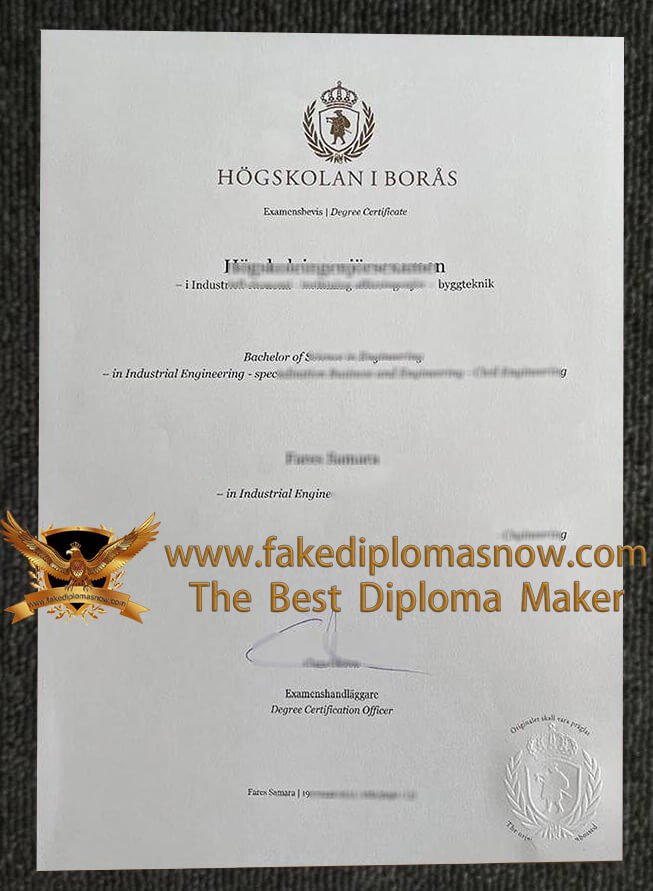  Högskolan i Borås diploma certificate
