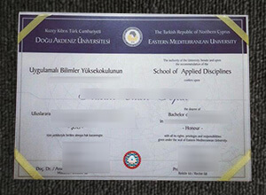 Eastern Mediterranean University diploma