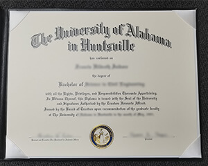 University of Alabama in Huntsville diploma, UAH diploma