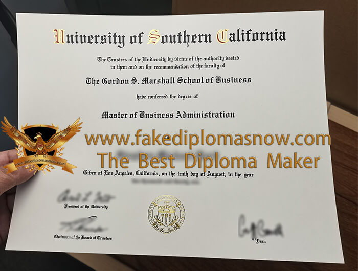 USC MBA diploma USC MBA diploma