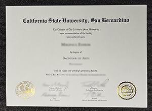 How long to get a realistic CSUSB diploma in the USA?