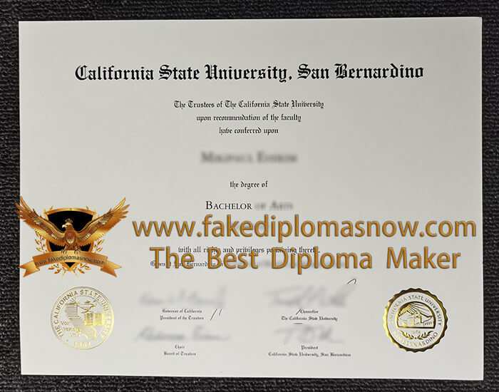  CSUSB diploma 