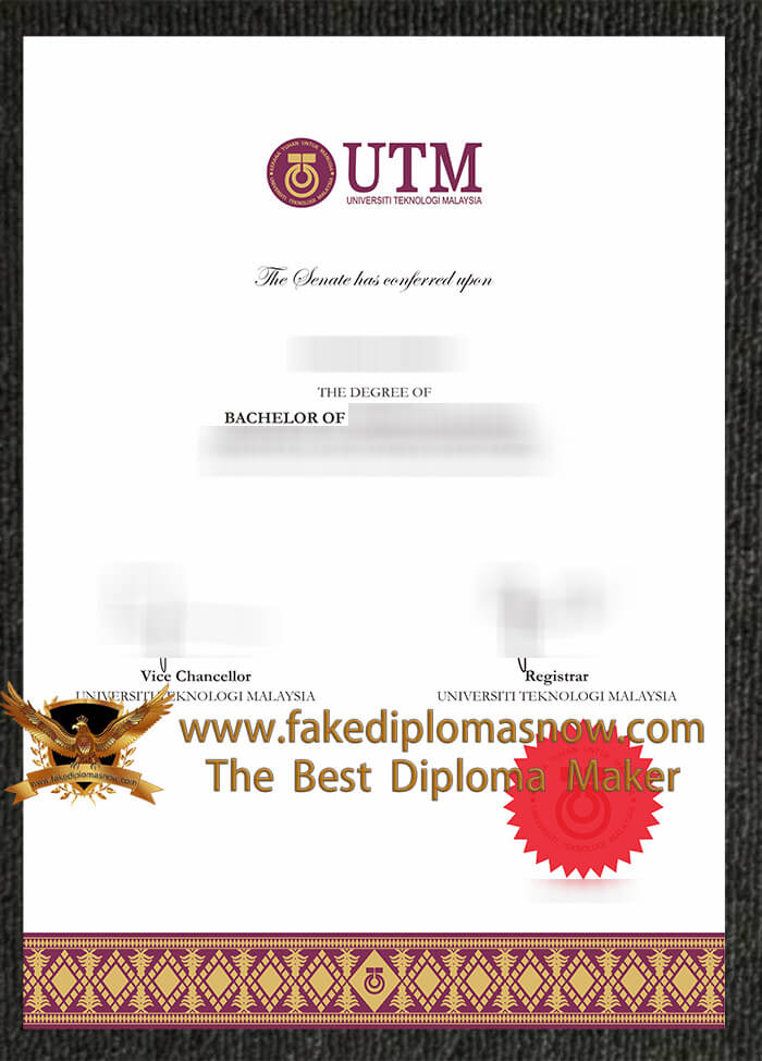 Universiti Teknologi Malaysia Fake Diploma