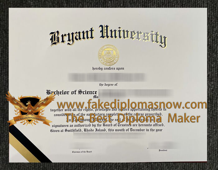 Bryant University Diploma