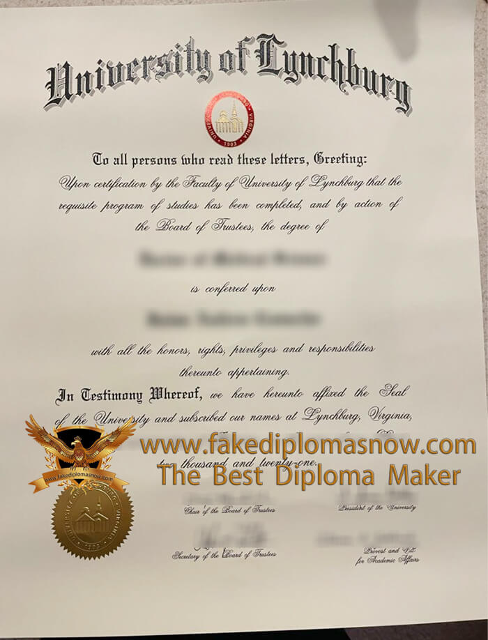 University of Lynchburg fake diploma
