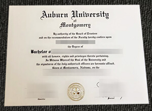 Auburn University at Montgomery diploma