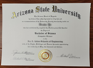 Arizona State University diploma