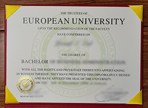 European University diploma
