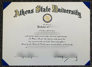 Athens State University diploma