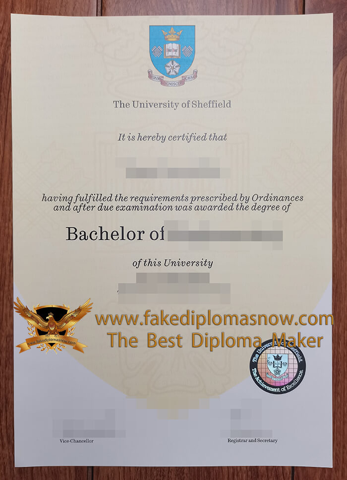 University of Sheffield diploma