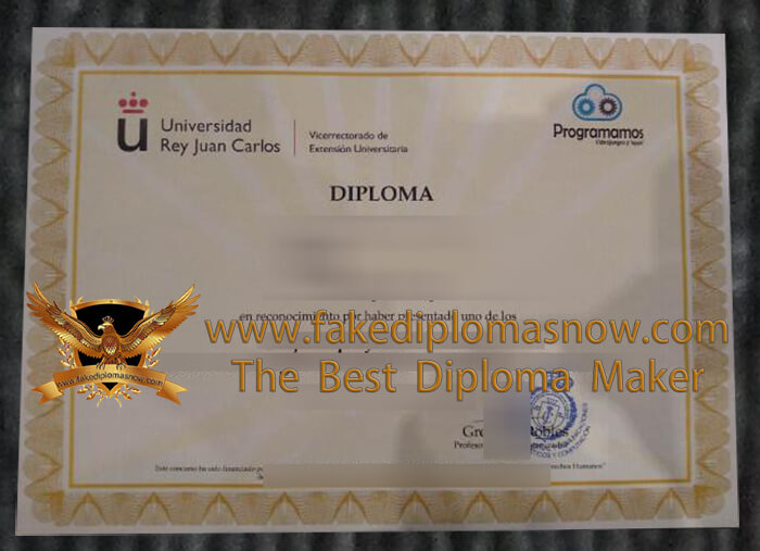 Universidad Rey Juan Carlos diploma Universidad Rey Juan Carlos diploma