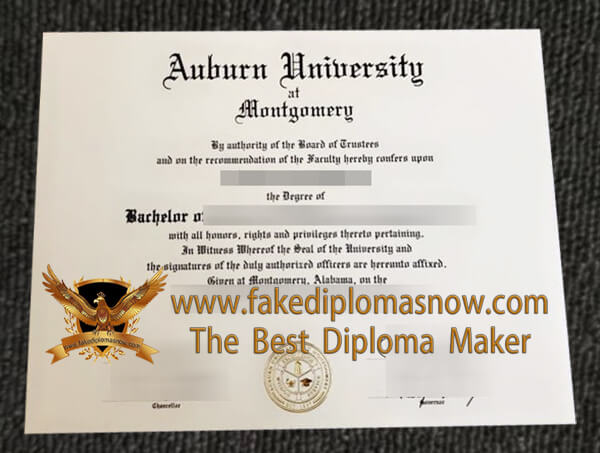 Auburn University at Montgomery diploma